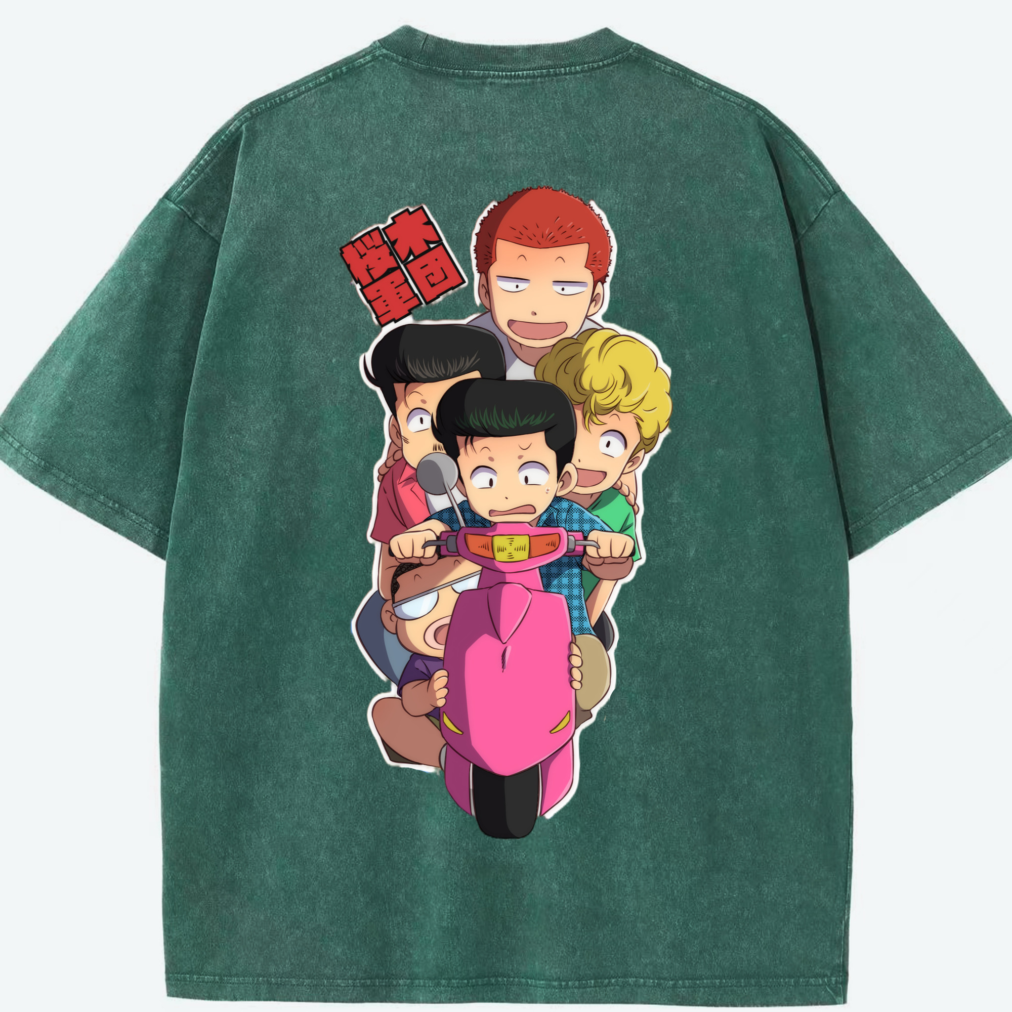 （画像用） SLAM DUNK／スラムダンク 綿100% ヴィンテージ風 半袖Tシャツ（背面プリント）